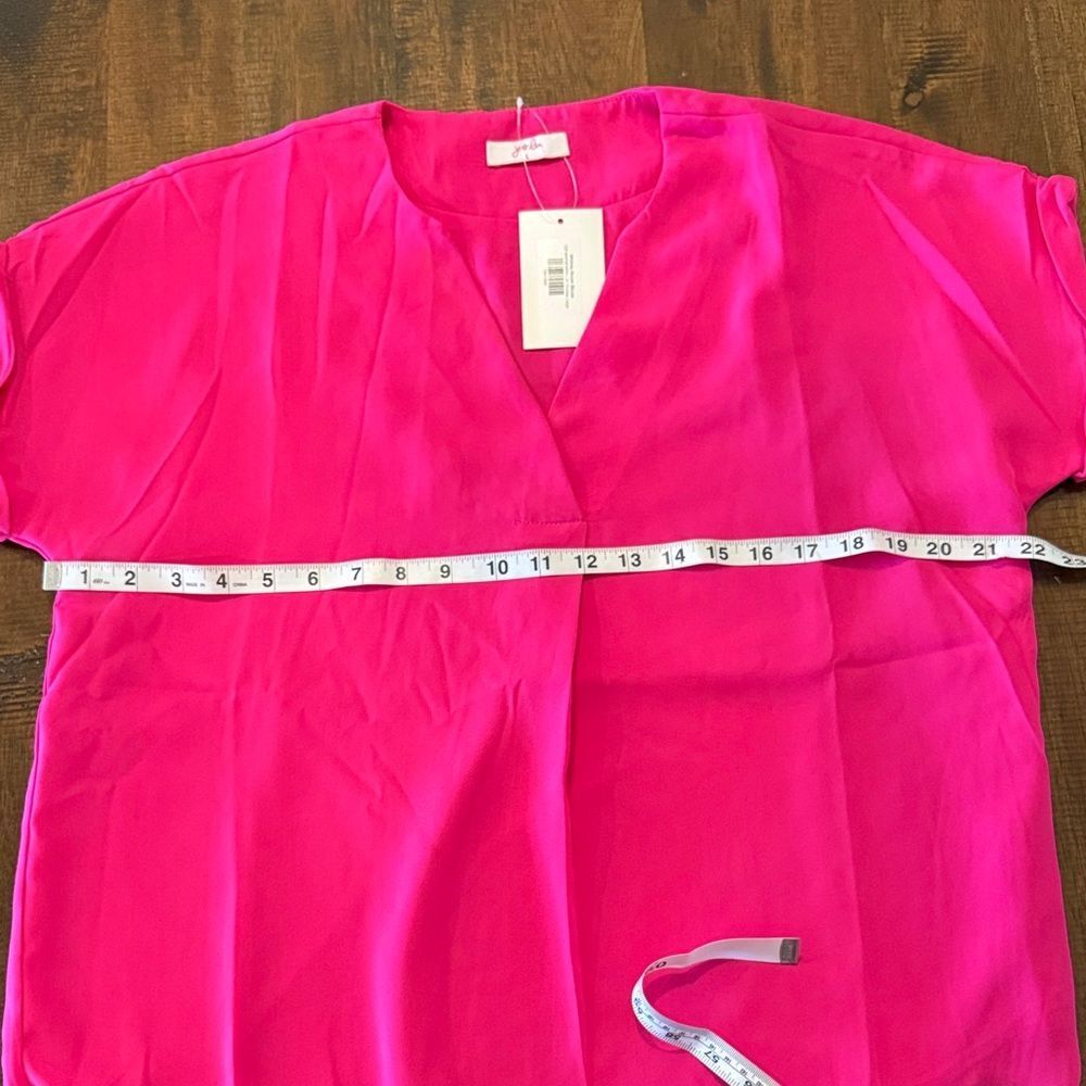 Jess Lea Neon Pink Lined Blouse - Picture 4 of 6